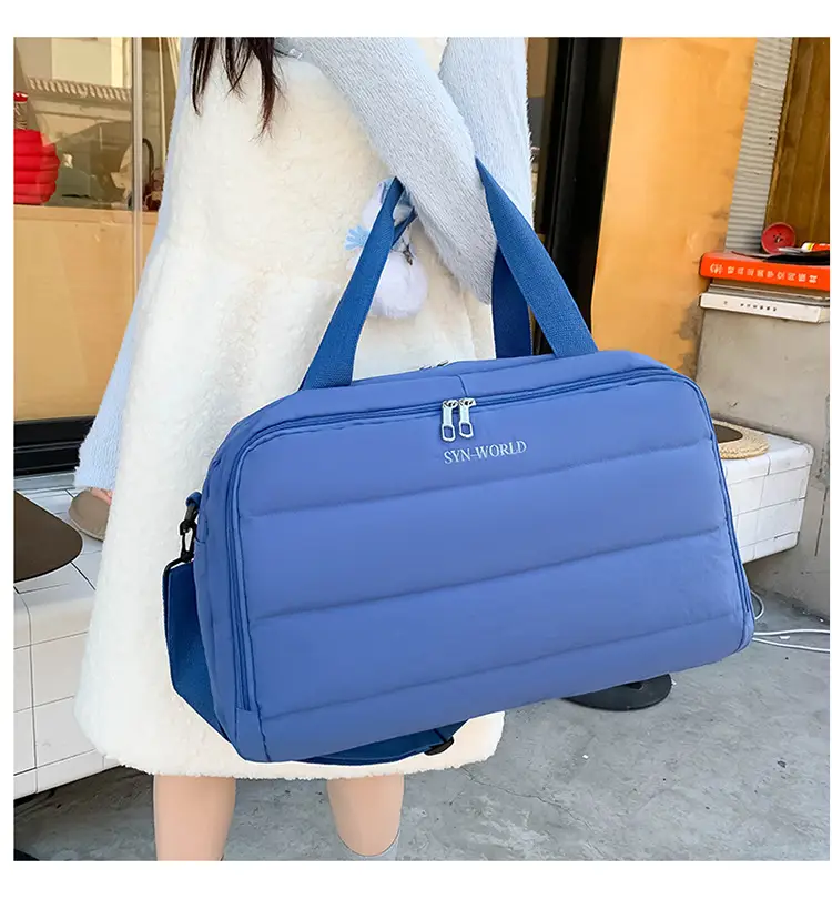 Blue Waterproof Shoulder Crossbody Bag for Travel & Business — feature 7