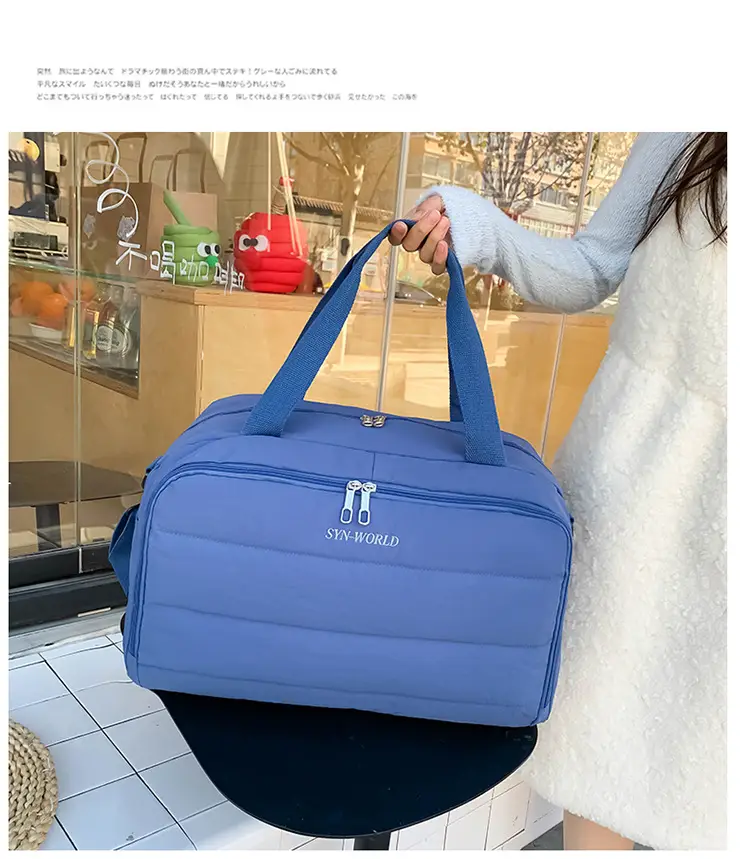Blue Waterproof Shoulder Crossbody Bag for Travel & Business — feature 9