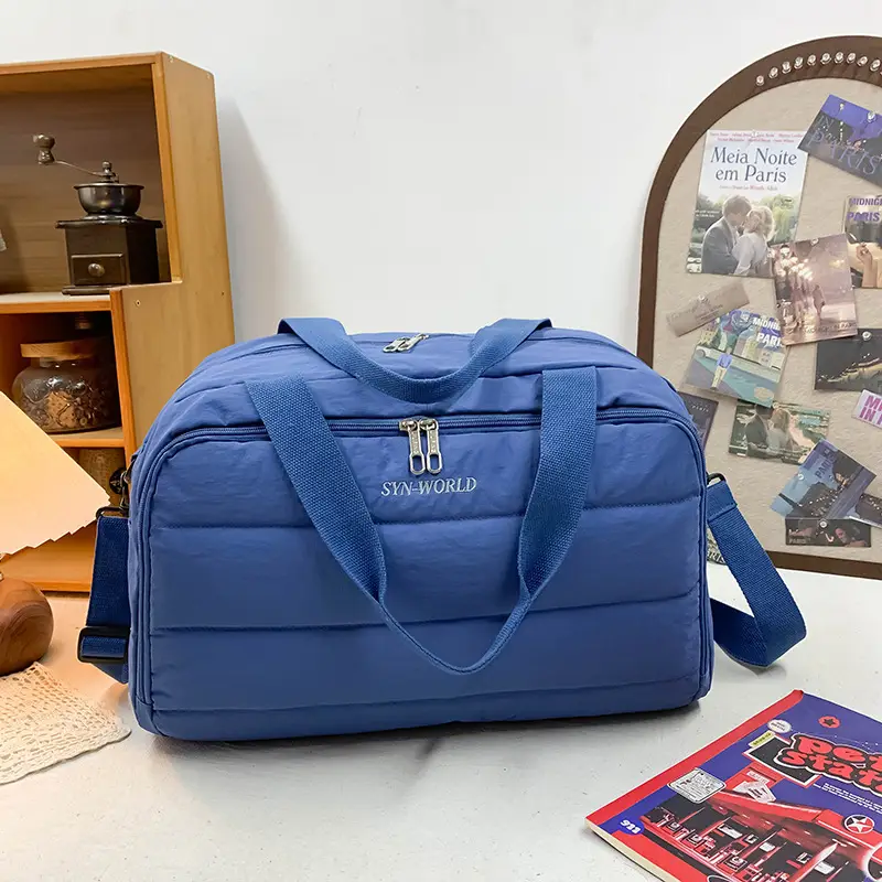 Blue Waterproof Shoulder Crossbody Bag for Travel & Business - Image 3