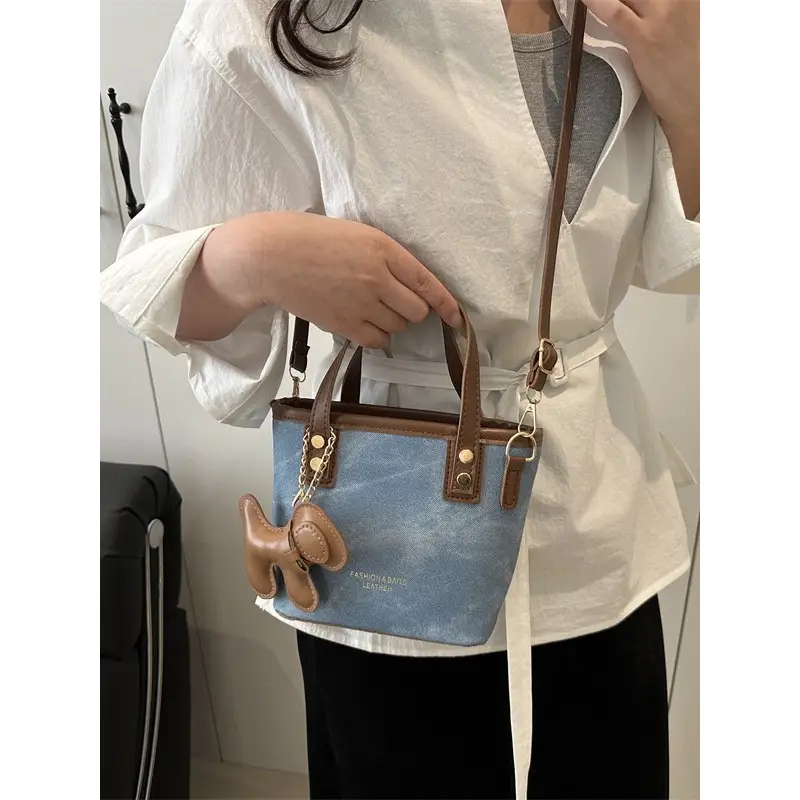 Women's Niche Bucket Bag Autumn Winter High-End Leather