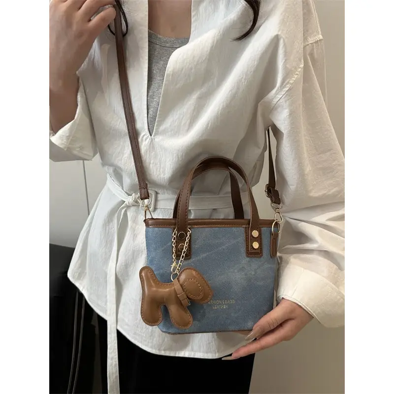 Women's Niche Bucket Bag Autumn Winter High-End Leather