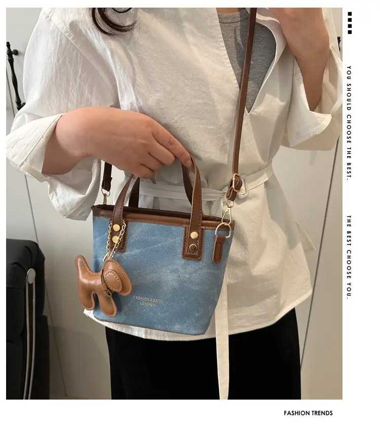 Women's Niche Bucket Bag Autumn Winter High-End Leather — feature 1