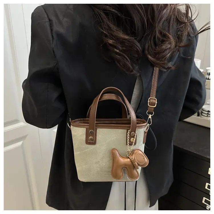Women's Niche Bucket Bag Autumn Winter High-End Leather — feature 14