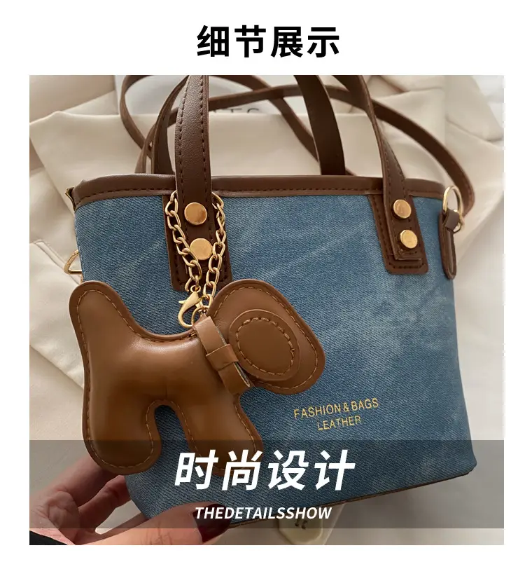 Women's Niche Bucket Bag Autumn Winter High-End Leather — feature 3