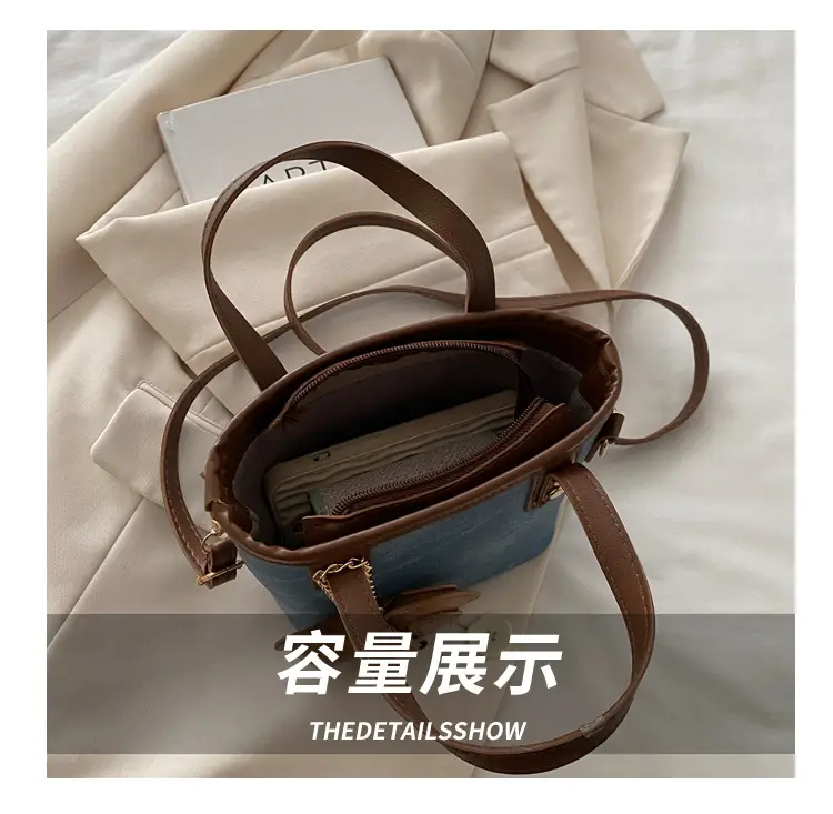 Women's Niche Bucket Bag Autumn Winter High-End Leather — feature 7