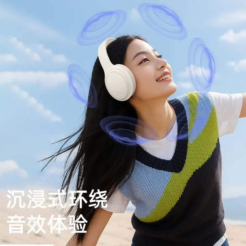 2026 White Over-Ear Wireless Headphones with Hifi Sound - Image 7