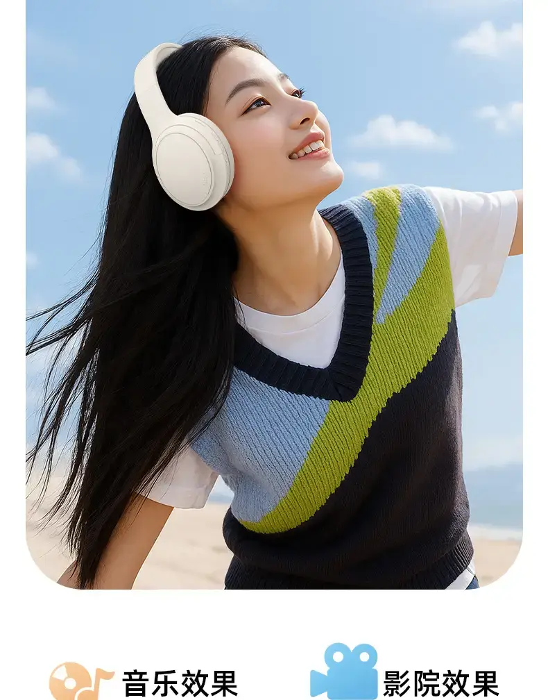 2026 White Over-Ear Wireless Headphones with Hifi Sound β feature 9