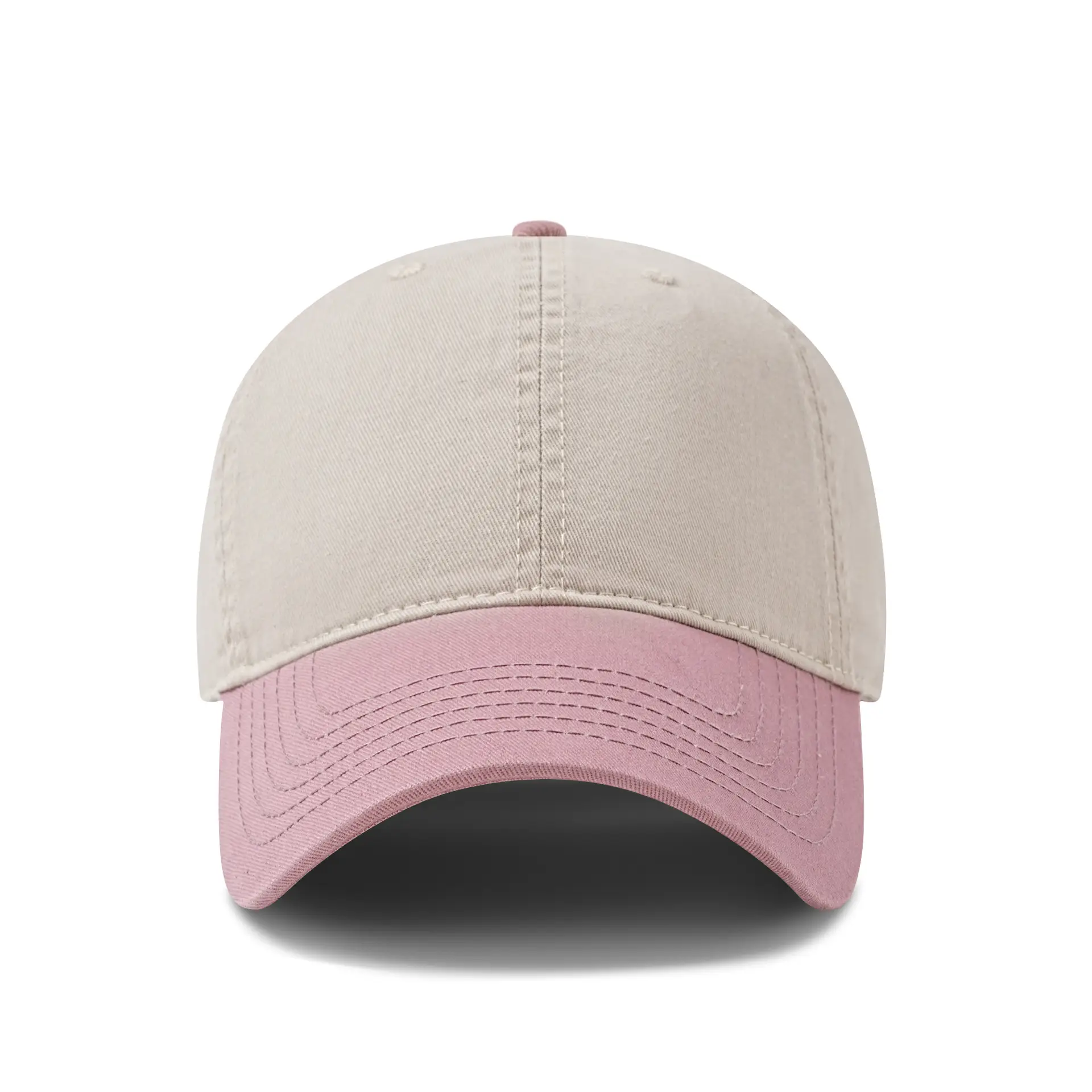 Men's Color-Blocked Washed Cotton Baseball Cap - Image 11