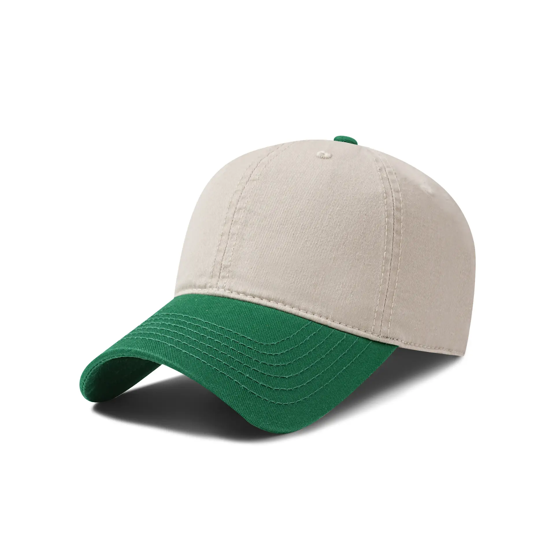 Men's Color-Blocked Washed Cotton Baseball Cap - Image 6