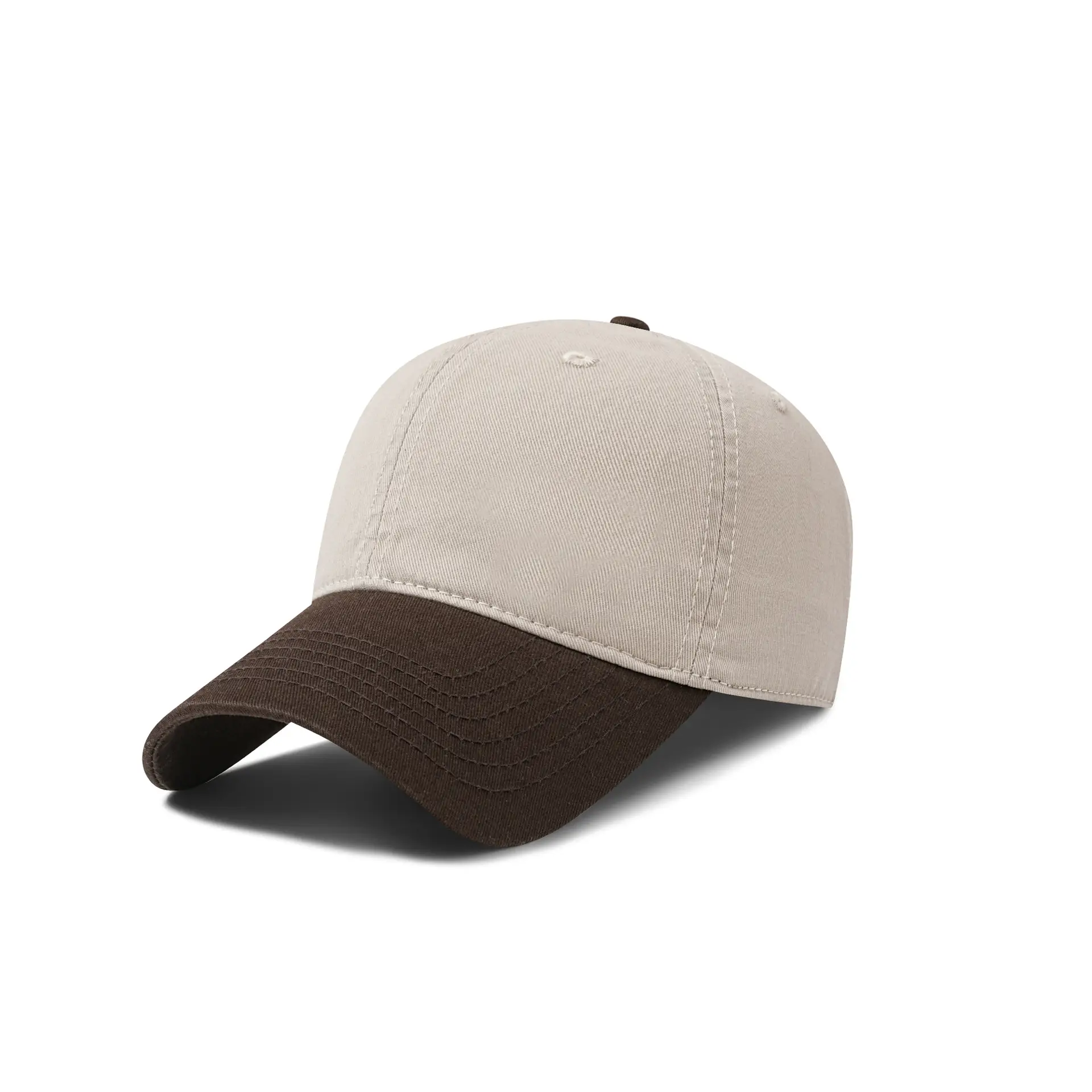 Men's Color-Blocked Washed Cotton Baseball Cap - Image 7