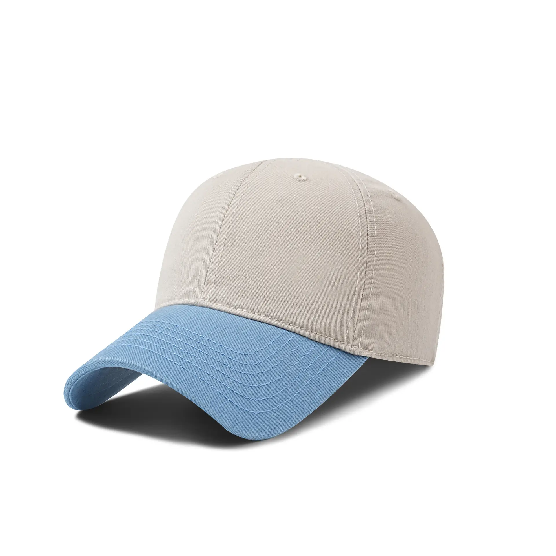 Men's Color-Blocked Washed Cotton Baseball Cap - Image 8