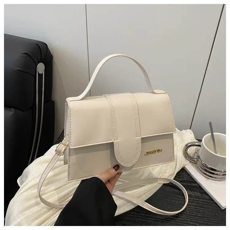 Pink Leather Crossbody Bag for Women - Image 2