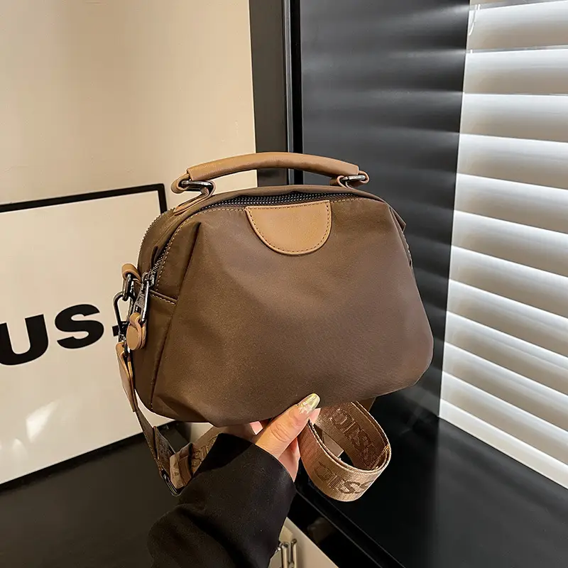 Women Crossbody Bag Light Brown Oxford Cloth 2025 - Image 5