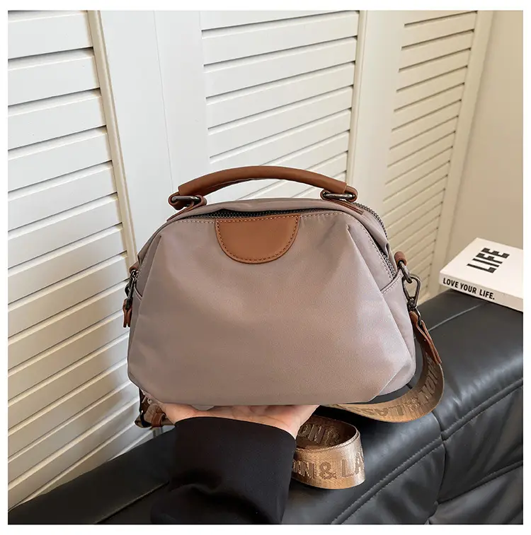 Women Crossbody Bag Light Brown Oxford Cloth 2025 — feature 30