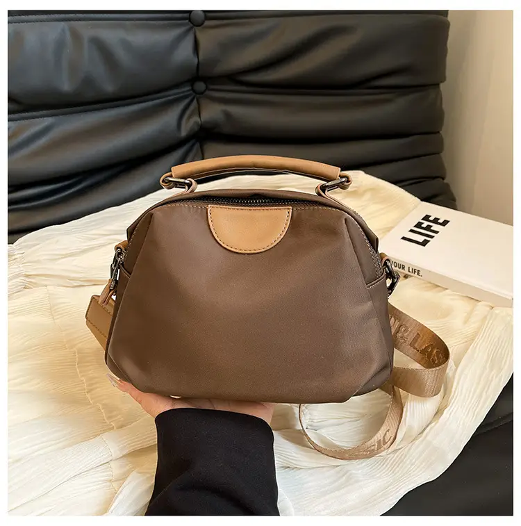 Women Crossbody Bag Light Brown Oxford Cloth 2025 — feature 31