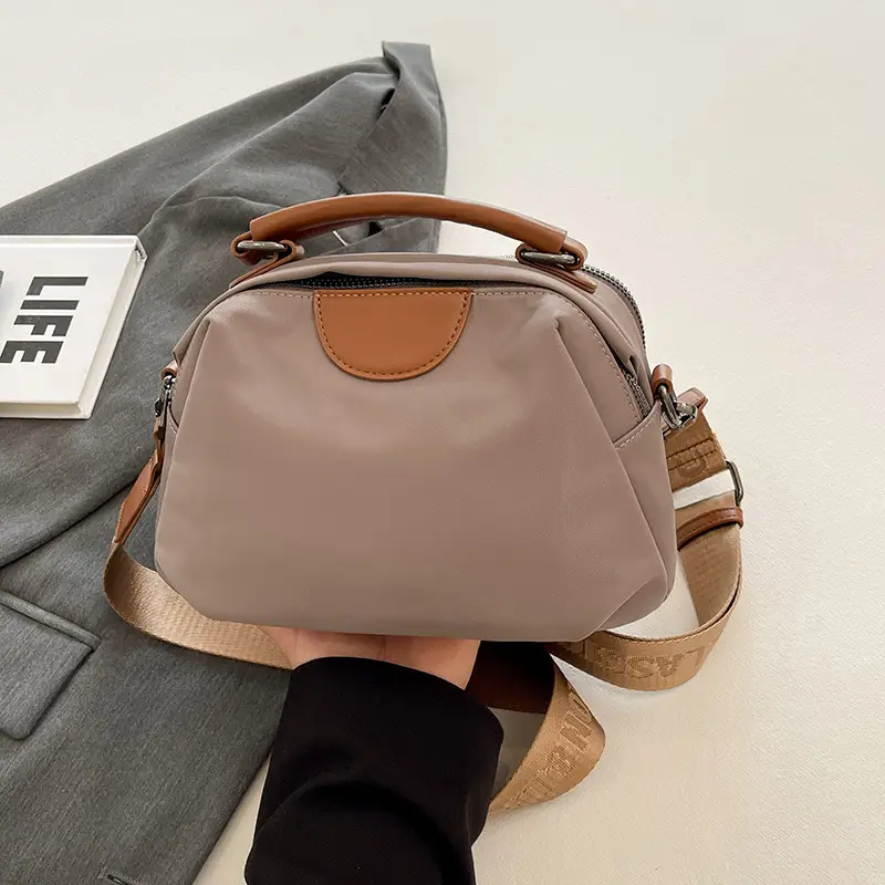 Women Crossbody Bag Light Brown Oxford Cloth 2025 - Image 2