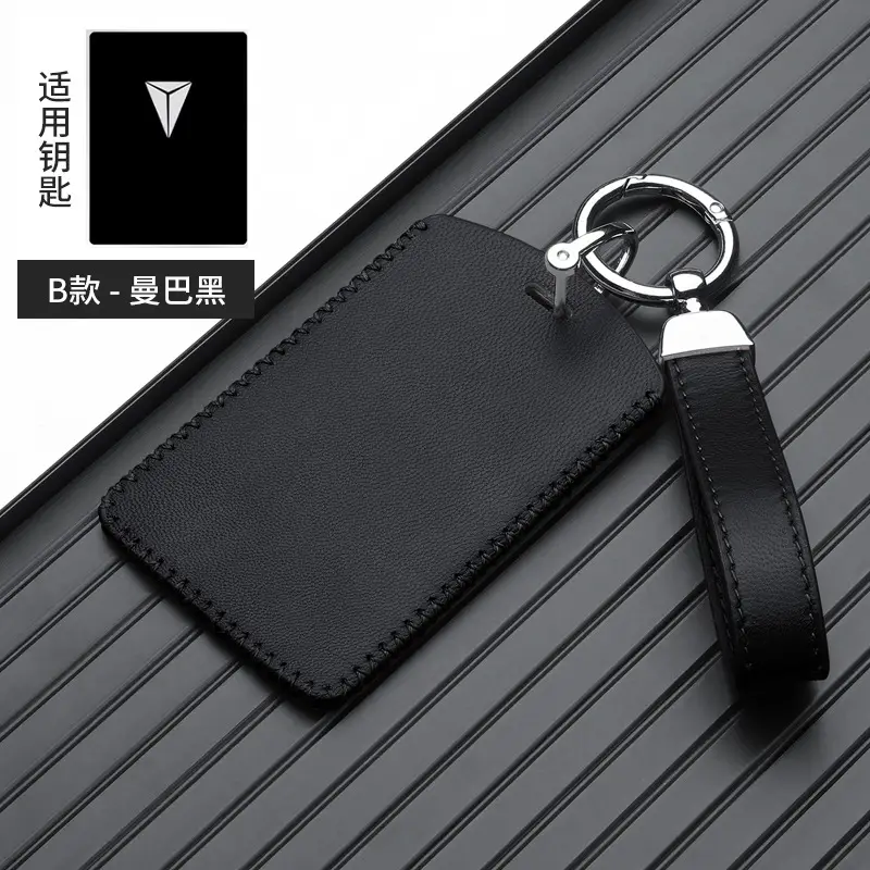 Red Leather Key Cover with Buckle for Men - Image 25