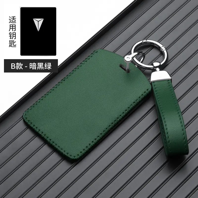 Red Leather Key Cover with Buckle for Men - Image 26