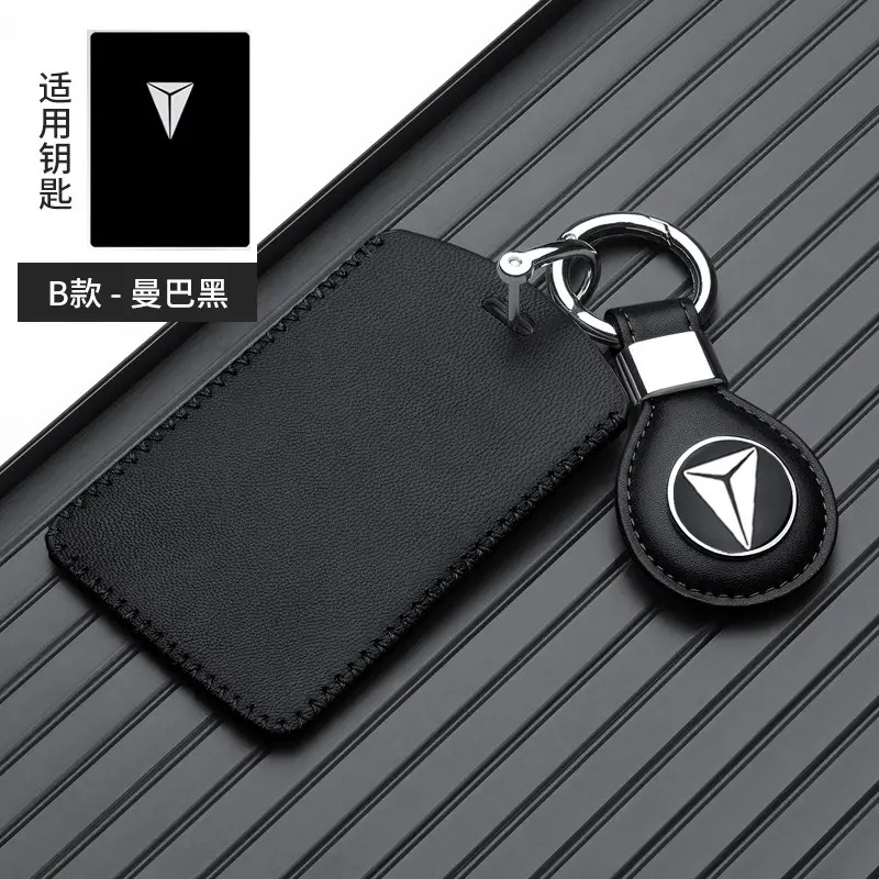 Red Leather Key Cover with Buckle for Men - Image 29