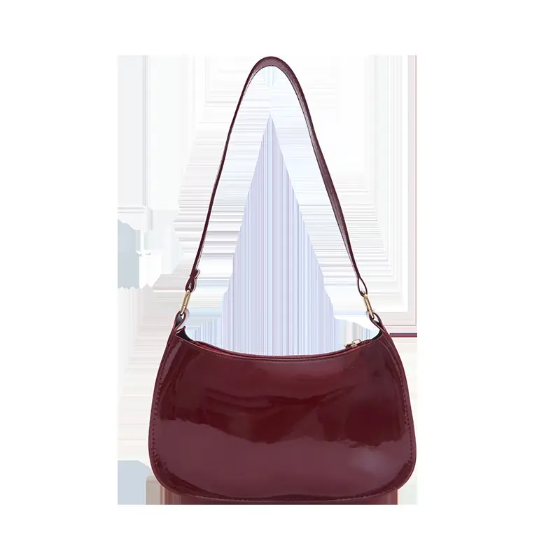 Retro Patent Leather Handheld Bag for Women - Image 4