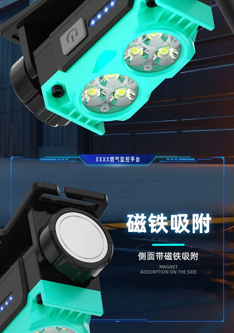 Rechargeable LED Headlamp with Magnet & Magnet Power β feature 12