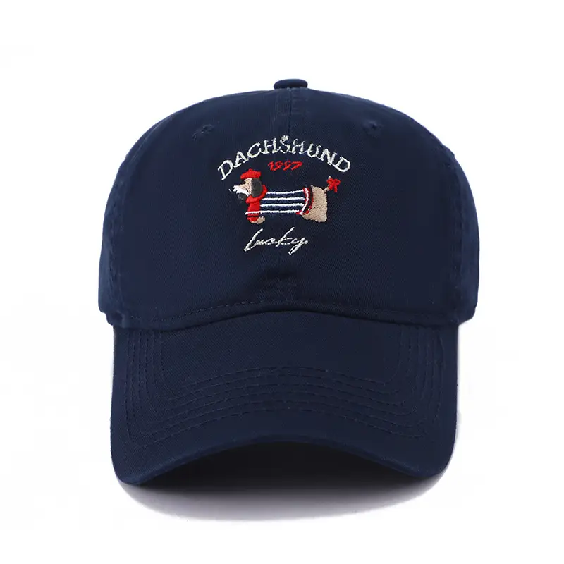 Dachshund Embroidered Baseball Cap Brown Women - Image 14