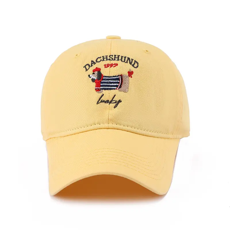 Dachshund Embroidered Baseball Cap Brown Women - Image 5