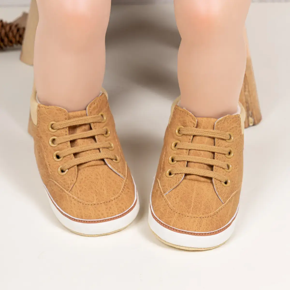 Toddler High Top Shoes Soft Sole Pu Casual Sports 0-1Y — feature 4