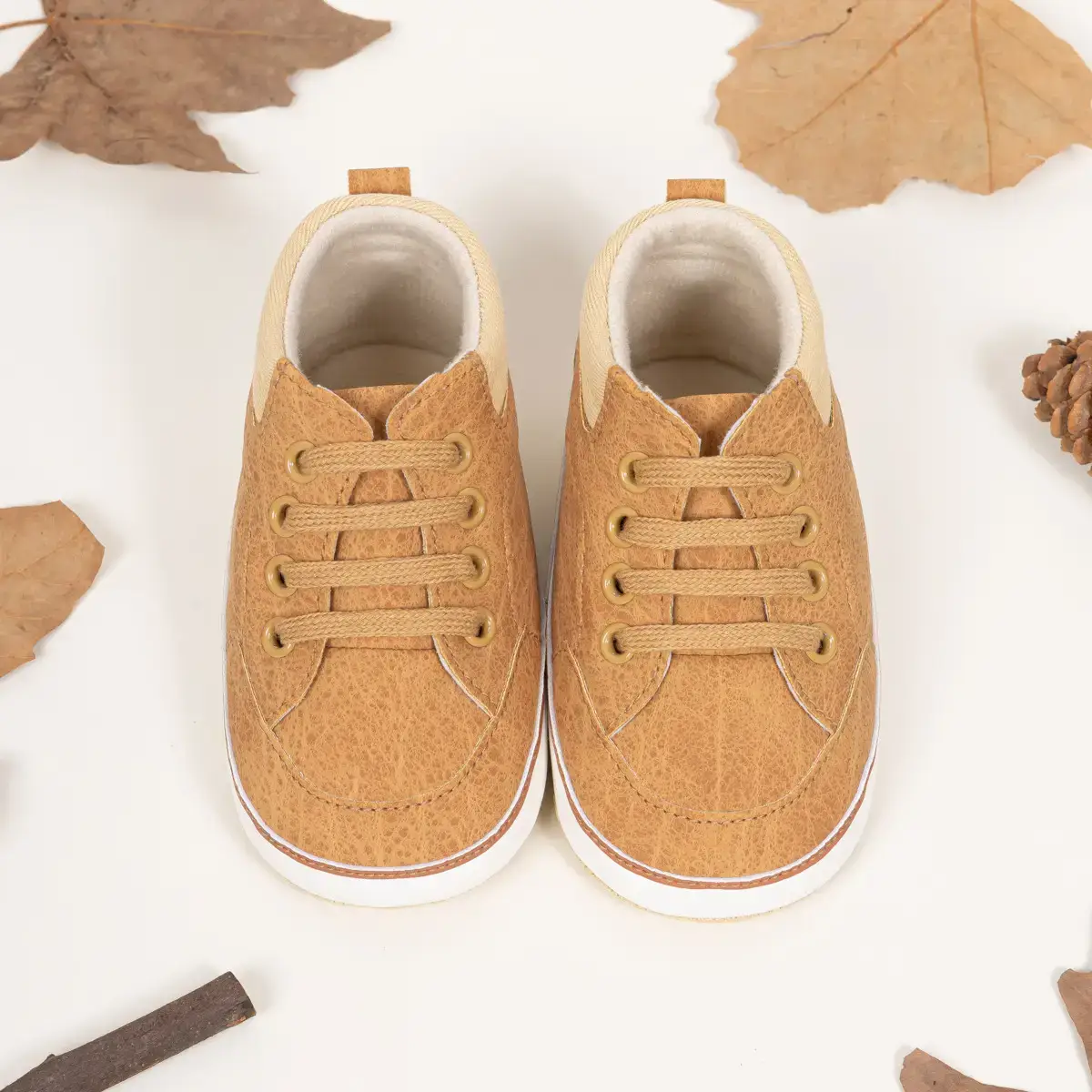 Toddler High Top Shoes Soft Sole Pu Casual Sports 0-1Y — feature 6