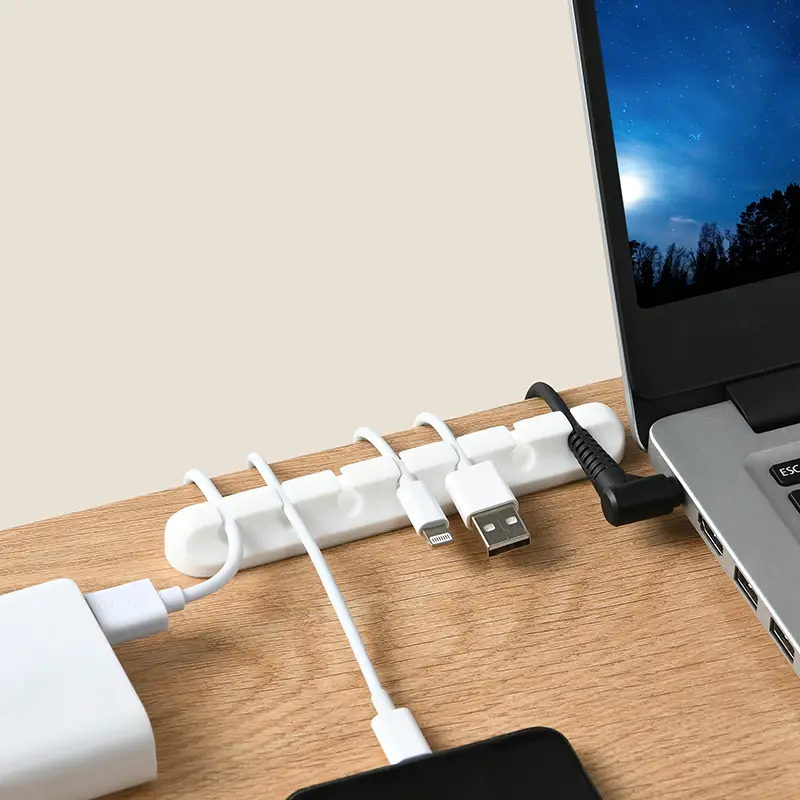Desktop Cable Manager, Mobile Phone Charging Cable, Data Cable Organizer, Network Cable Routing Holder, Storage Bundle Buckle