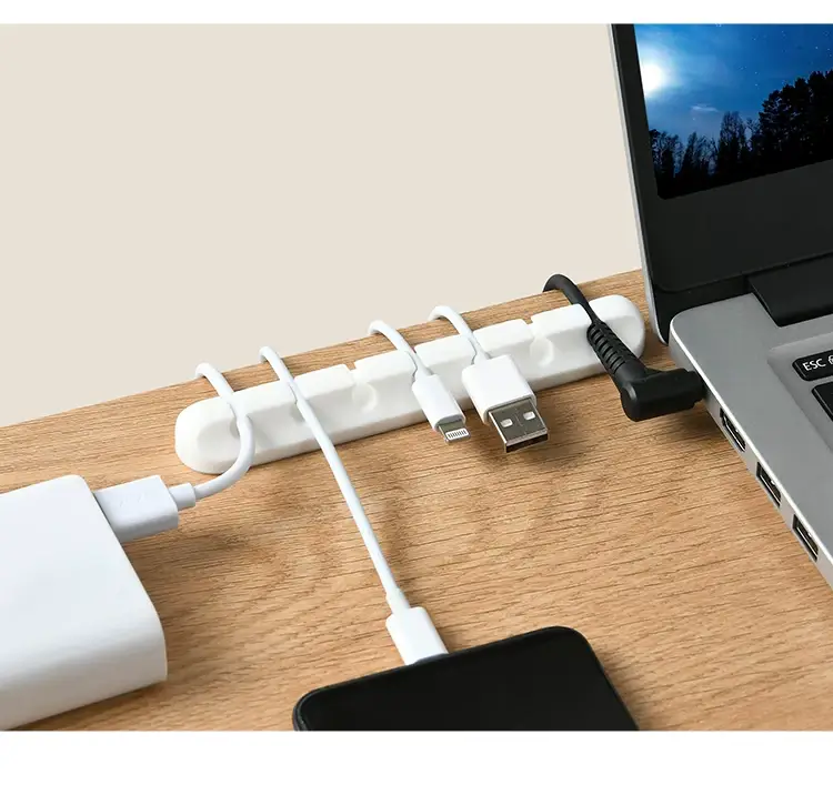 Desktop Cable Manager, Mobile Phone Charging Cable, Data Cable Organizer, Network Cable Routing Holder, Storage Bundle Buckle — feature 13