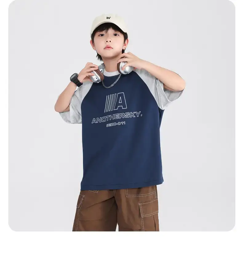 Boys Summer Contrast T-Shirt 2025 Ice Sense — feature 11