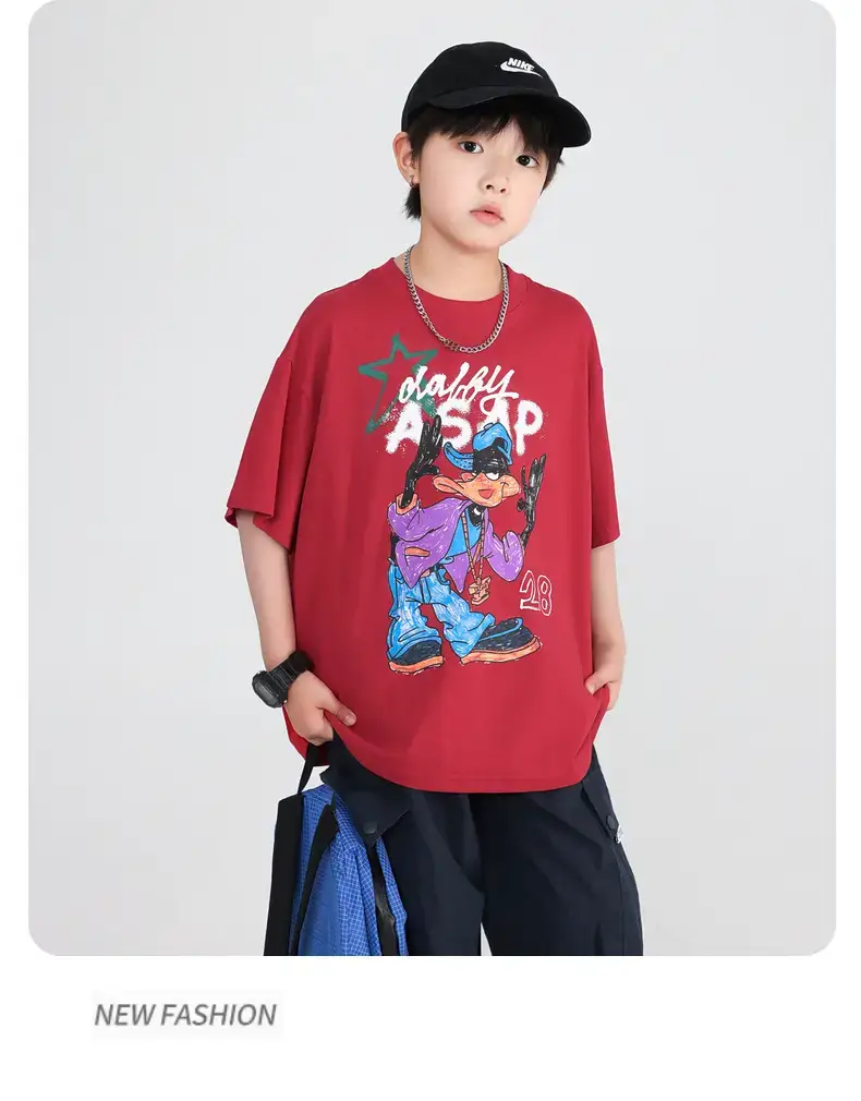 Boys Red Donald Duck Cartoon T-Shirt 2025 — feature 13
