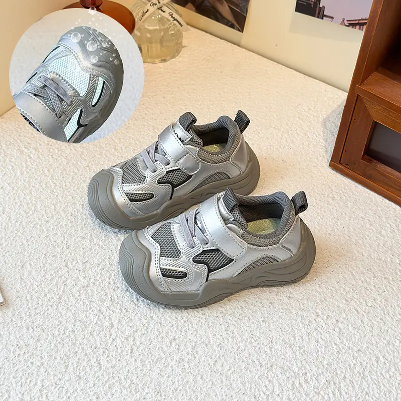 Boys' Sports Shoes 2025 Summer New Style Baby Girl's Mesh Shoes Breathable Dad Shoes Baby Shoes Mesh Running Shoes - Image 4
