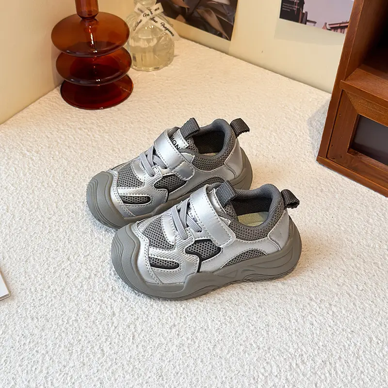 Boys' Sports Shoes 2025 Summer New Style Baby Girl's Mesh Shoes Breathable Dad Shoes Baby Shoes Mesh Running Shoes - Image 5