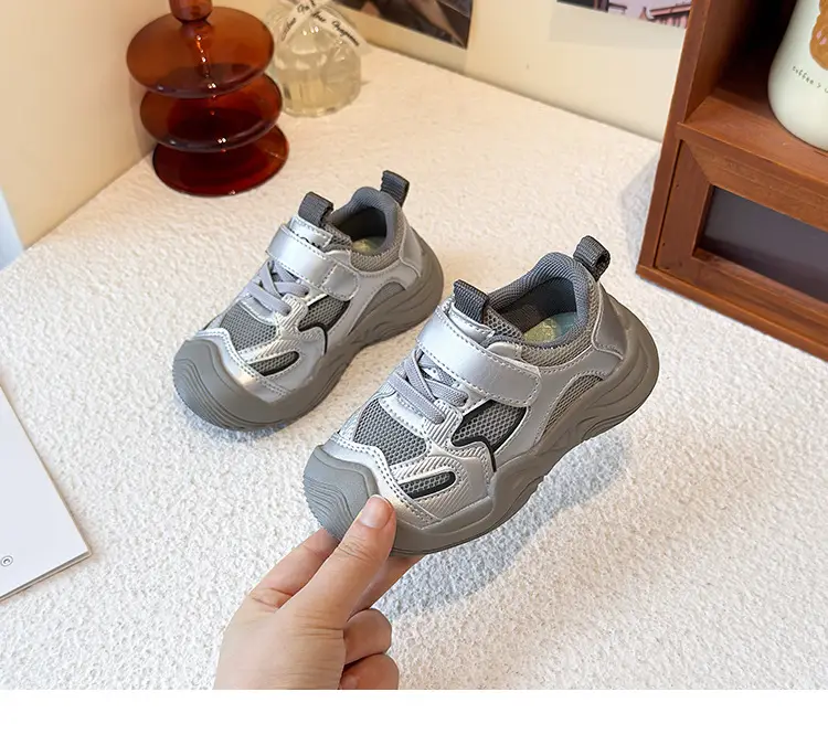 Boys' Sports Shoes 2025 Summer New Style Baby Girl's Mesh Shoes Breathable Dad Shoes Baby Shoes Mesh Running Shoes — feature 11