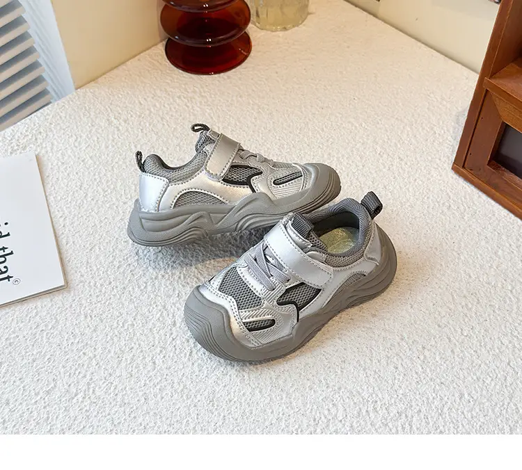 Boys' Sports Shoes 2025 Summer New Style Baby Girl's Mesh Shoes Breathable Dad Shoes Baby Shoes Mesh Running Shoes — feature 12