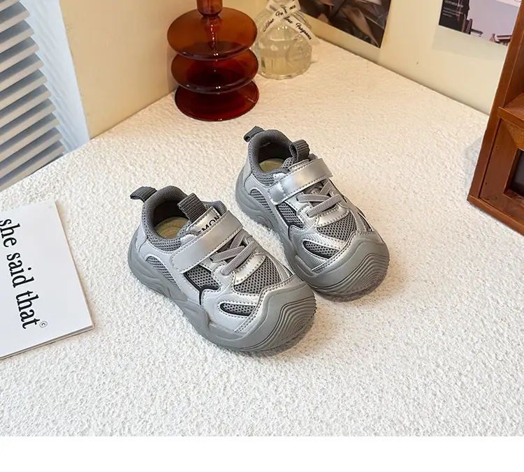 Boys' Sports Shoes 2025 Summer New Style Baby Girl's Mesh Shoes Breathable Dad Shoes Baby Shoes Mesh Running Shoes — feature 14