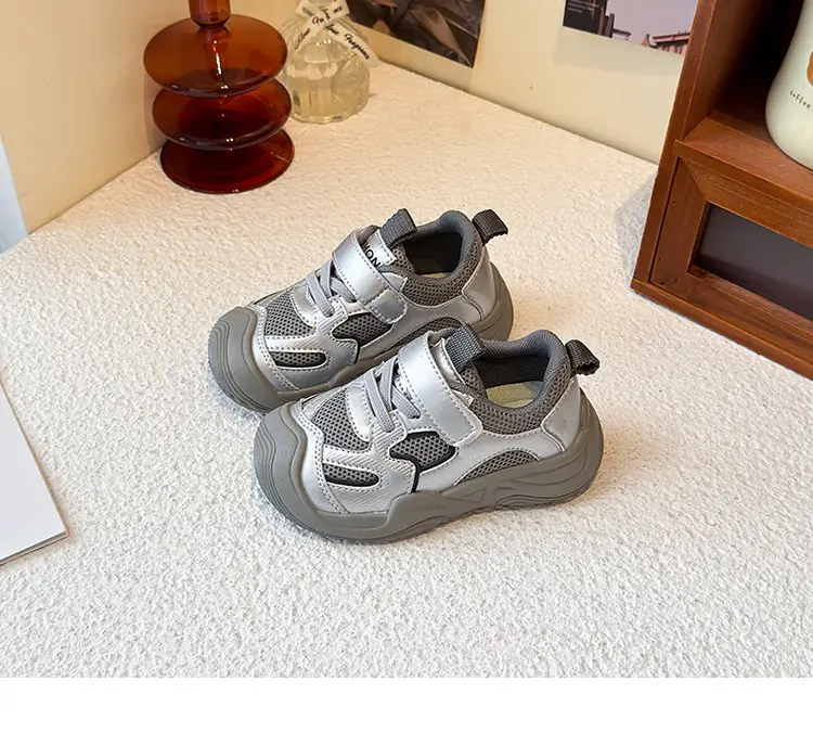 Boys' Sports Shoes 2025 Summer New Style Baby Girl's Mesh Shoes Breathable Dad Shoes Baby Shoes Mesh Running Shoes — feature 15
