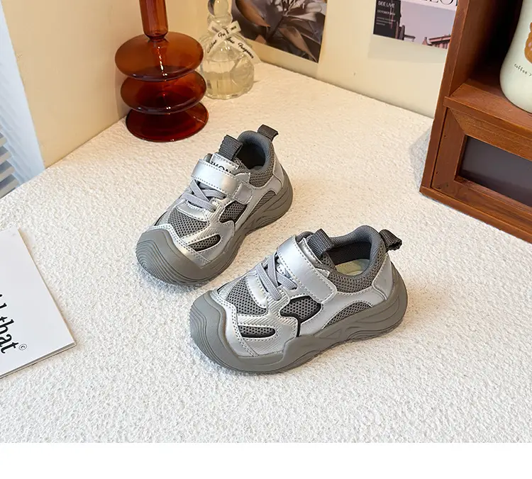 Boys' Sports Shoes 2025 Summer New Style Baby Girl's Mesh Shoes Breathable Dad Shoes Baby Shoes Mesh Running Shoes — feature 16