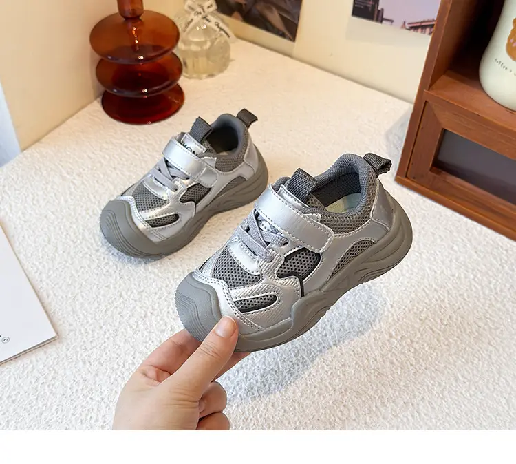 Boys' Sports Shoes 2025 Summer New Style Baby Girl's Mesh Shoes Breathable Dad Shoes Baby Shoes Mesh Running Shoes — feature 17