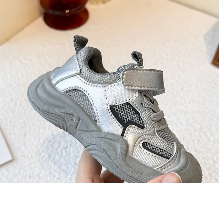 Boys' Sports Shoes 2025 Summer New Style Baby Girl's Mesh Shoes Breathable Dad Shoes Baby Shoes Mesh Running Shoes — feature 21