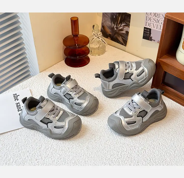 Boys' Sports Shoes 2025 Summer New Style Baby Girl's Mesh Shoes Breathable Dad Shoes Baby Shoes Mesh Running Shoes — feature 7