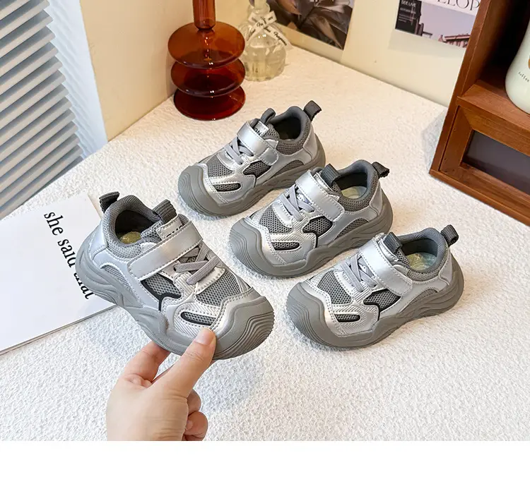 Boys' Sports Shoes 2025 Summer New Style Baby Girl's Mesh Shoes Breathable Dad Shoes Baby Shoes Mesh Running Shoes — feature 8
