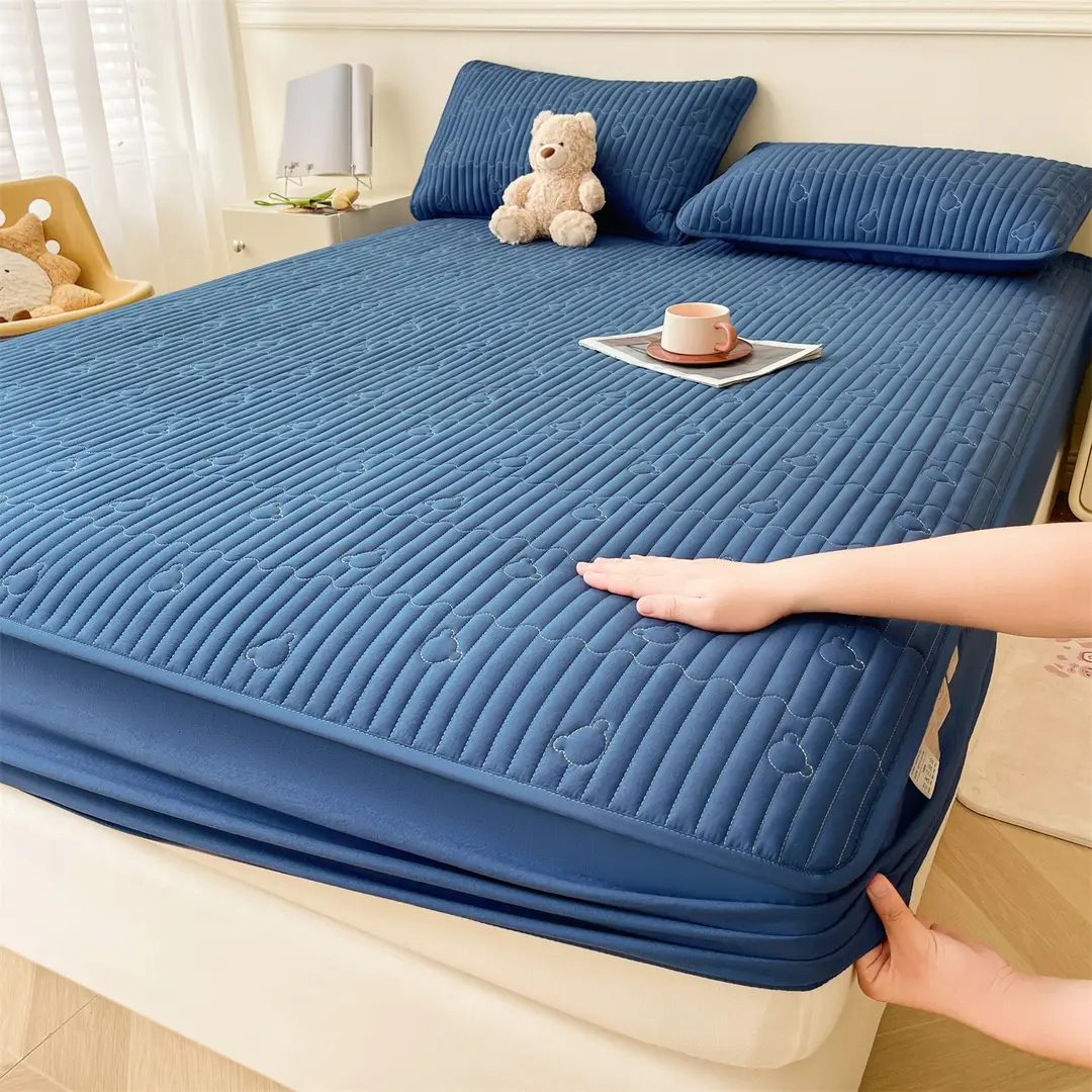 Class a Waterproof Urine-Proof All-Inclusive Bed Sheet 2025 New Thickeneded Quilted Bed Cover All-Inclusive Mattress Protector Bed Cover Cover