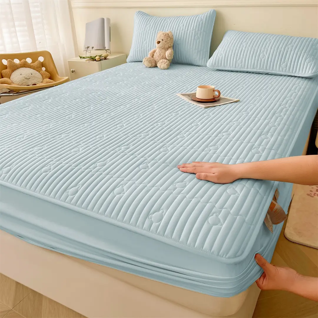 Class a Waterproof Urine-Proof All-Inclusive Bed Sheet 2025 New Thickeneded Quilted Bed Cover All-Inclusive Mattress Protector Bed Cover Cover
