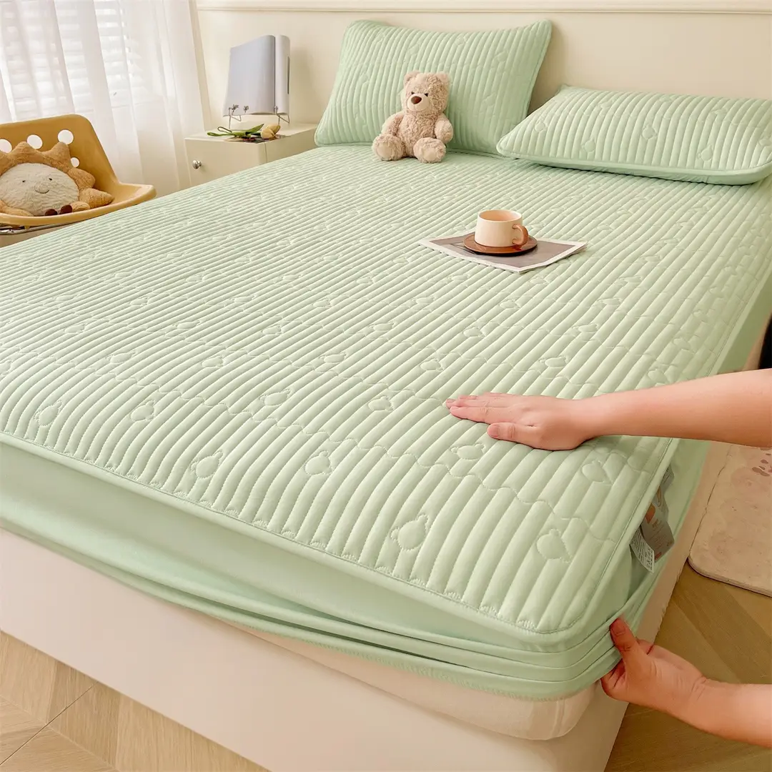 Class a Waterproof Urine-Proof All-Inclusive Bed Sheet 2025 New Thickeneded Quilted Bed Cover All-Inclusive Mattress Protector Bed Cover Cover