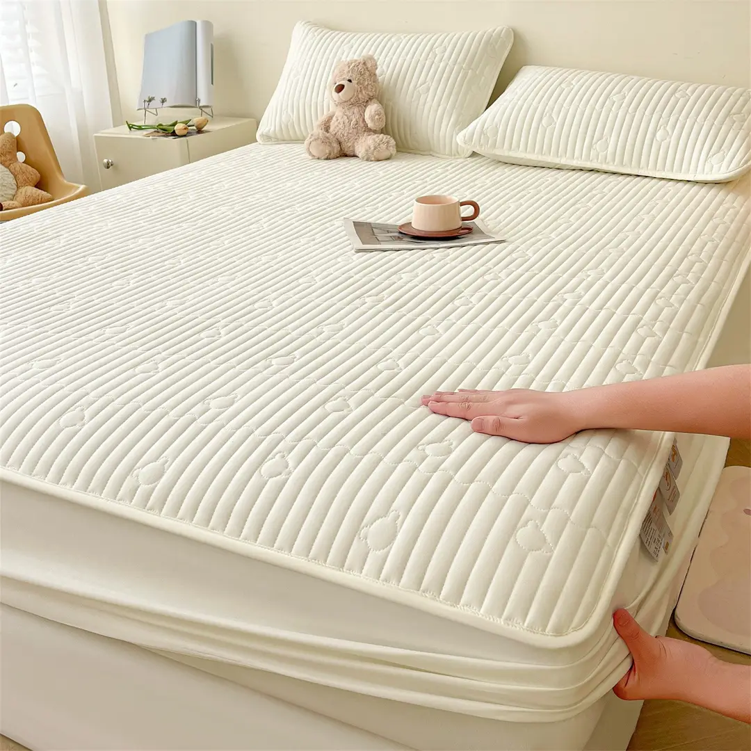 Class a Waterproof Urine-Proof All-Inclusive Bed Sheet 2025 New Thickeneded Quilted Bed Cover All-Inclusive Mattress Protector Bed Cover Cover