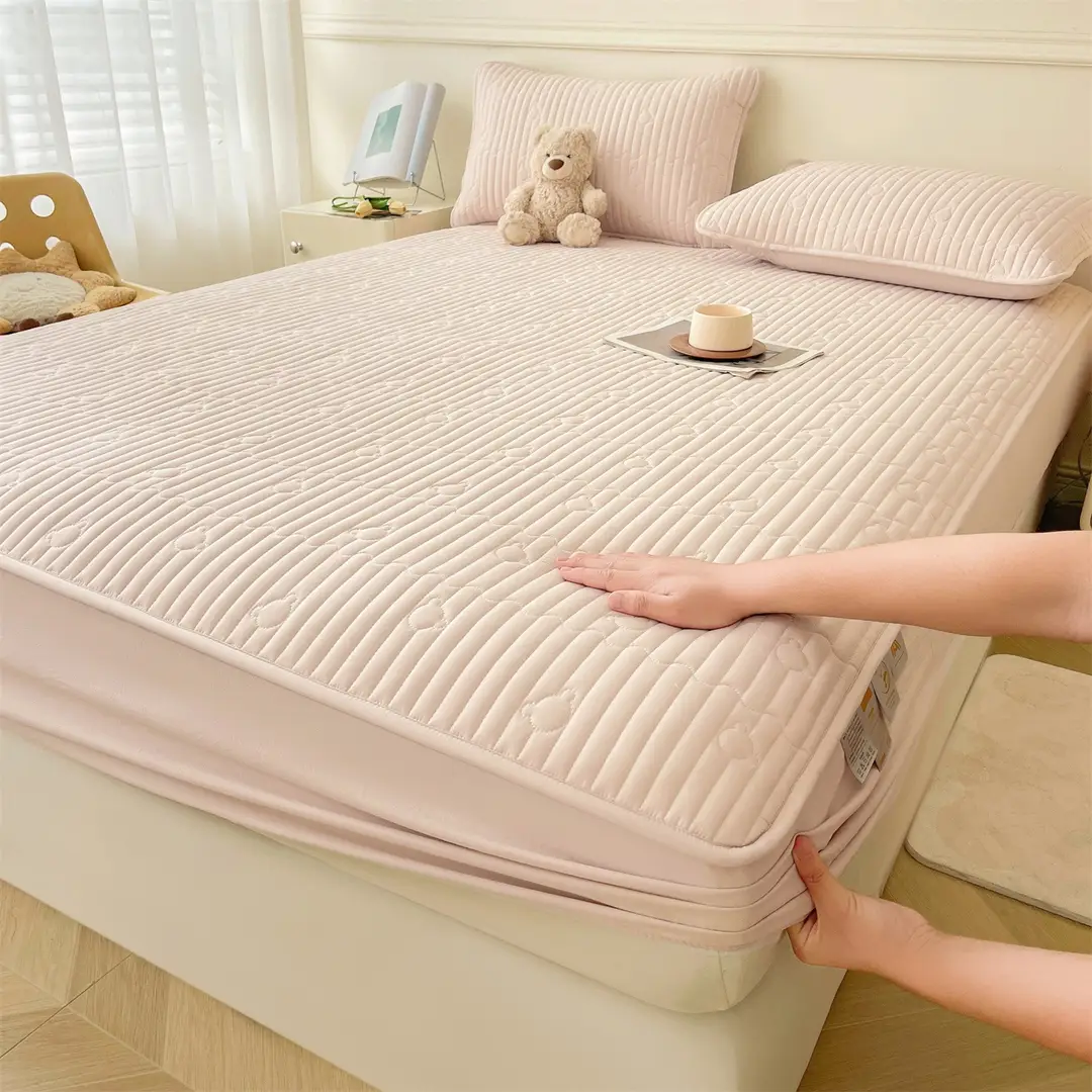 Class a Waterproof Urine-Proof All-Inclusive Bed Sheet 2025 New Thickeneded Quilted Bed Cover All-Inclusive Mattress Protector Bed Cover Cover
