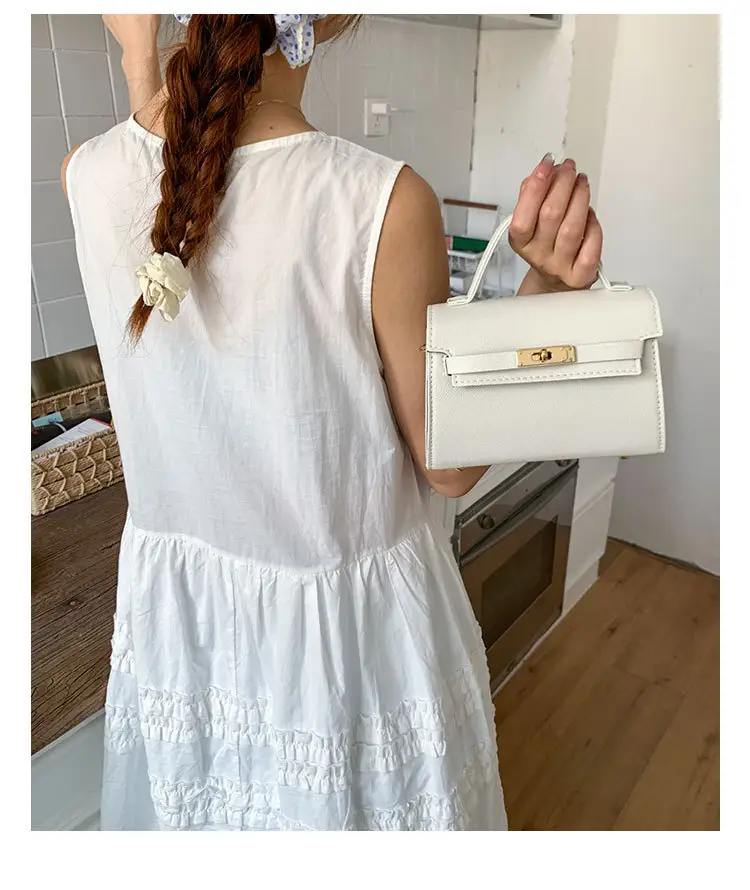 White Korean Style Crossbody Shoulder Bag for Women — feature 10